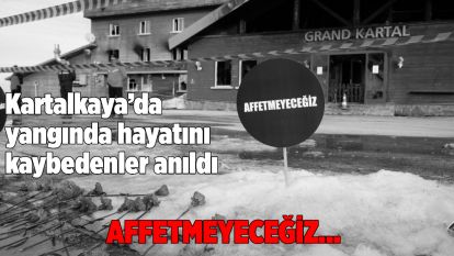 Kartalkaya'da yangında hayatını kaybedenler anıldı