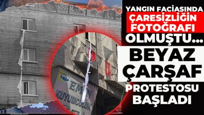 KARTALKAYA'NIN SESSİZ ÇIĞLIĞI...BEYAZ ÇARŞAF PROTESTOSU BAŞLADI