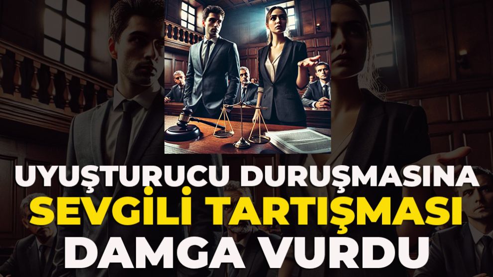 UYUŞTURUCU DURUŞMASINA SEVGİLİ TARTIŞMASI DAMGA VURDU