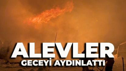 ALEVLER GECEYİ AYDINLATTI