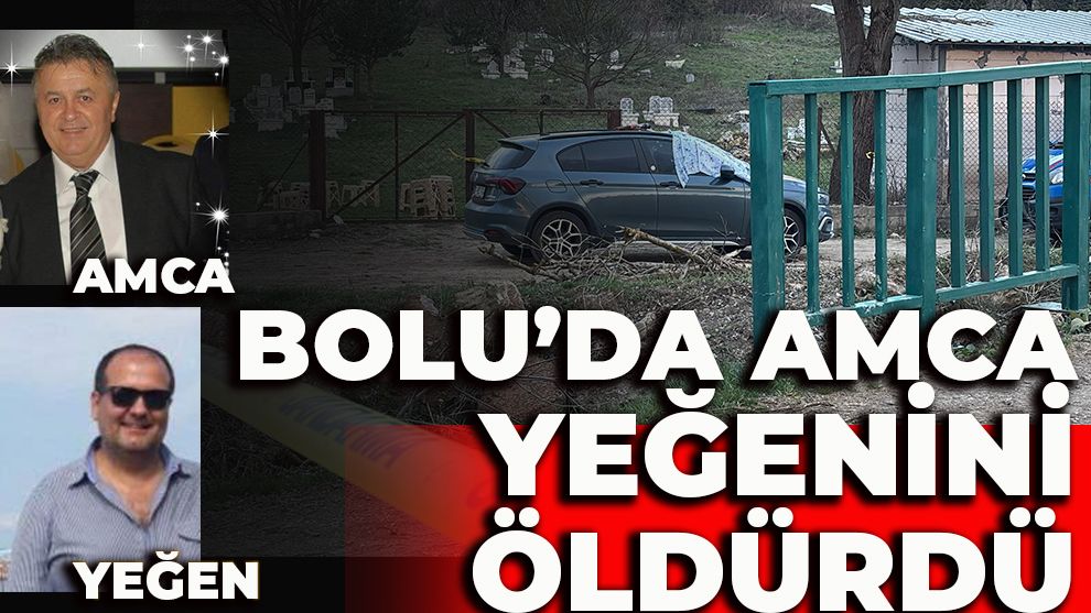 BOLU'DA AMCA YEĞENİNİ ÖLDÜRDÜ