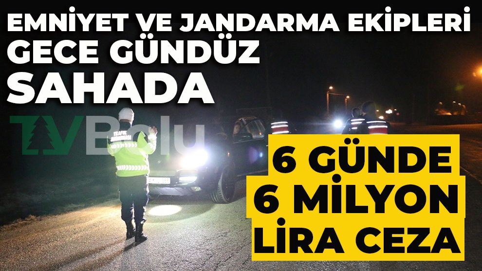 Bolu'da emniyet ve jandarma ekipleri gece-gündüz sahada