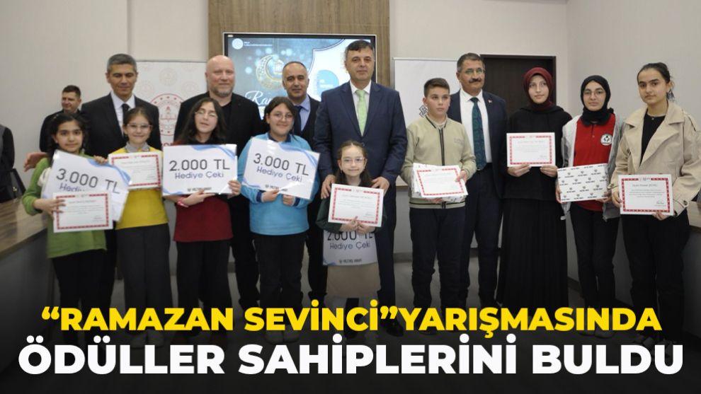 “Ramazan Sevinci”Yarışmasında Ödüller Sahiplerini Buldu