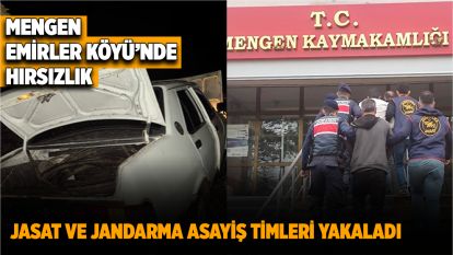 Mengen Emirler Köyü'nde hırsızlık!
