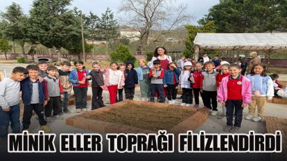 Minik eller toprağı filizlendirdi