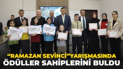 “Ramazan Sevinci”Yarışmasında Ödüller Sahiplerini Buldu
