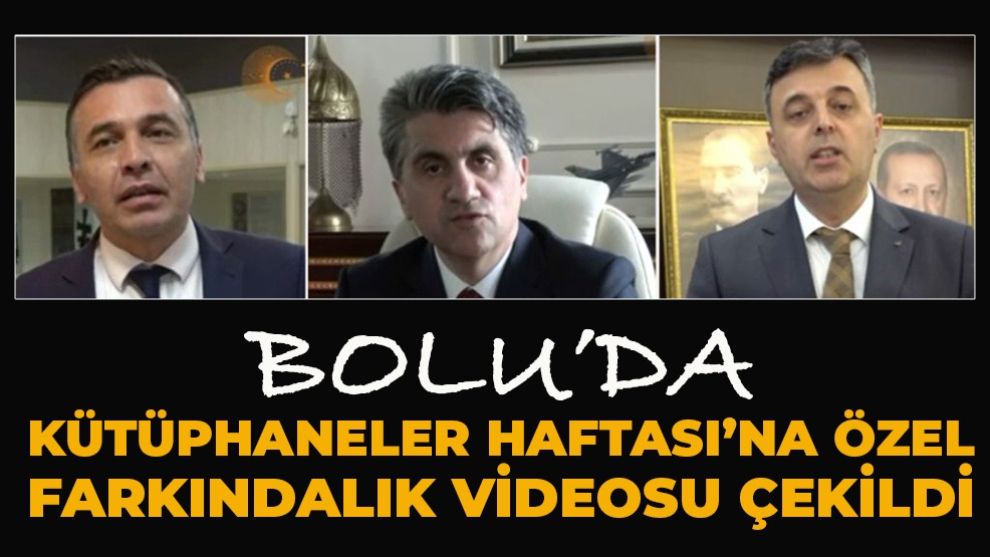 Bolu'da Kütüphaneler Haftası'na Özel Farkındalık Videosu Çekildi