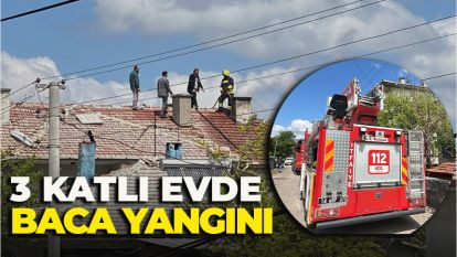 BOLU'DA 3 KATLI EVDE BACA YANGINI