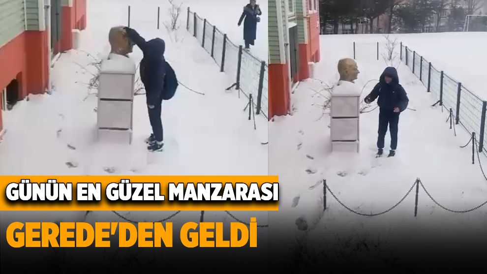 Günün en güzel manzarası Gerede'den geldi