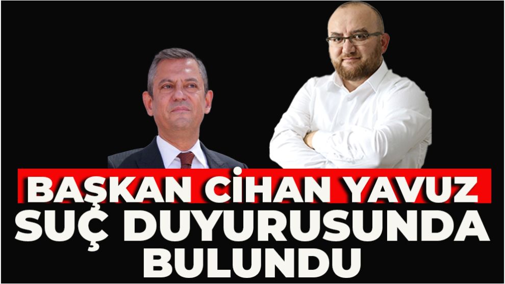 Başkan Cihan Yavuz suç duyurusunda bulundu