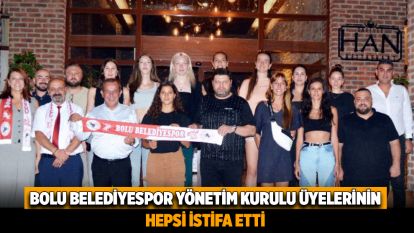 Bolu Belediyespor yönetim kurulu üyelerinin hepsi istifa etti