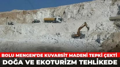 Bolu Mengen'de Kuvarsit Madeni Tepki Çekti: Doğa ve Ekoturizm Tehlikede