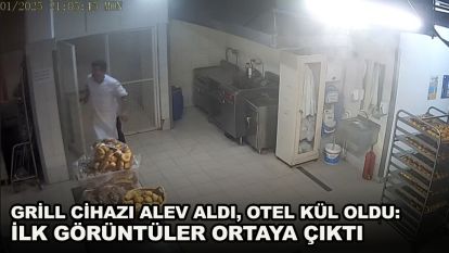 Grill cihazı alev aldı, otel kül oldu: İlk görüntüler ortaya çıktı