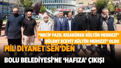 Mil Diyanet Sen'den Bolu Belediyesi'ne ‘Hafıza' Çıkışı