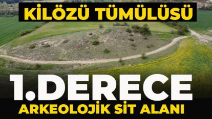 Roma Dönemi'ne ait Kilözü Tümülüsü 1.derece arkeolojik sit alanı ilan edildi
