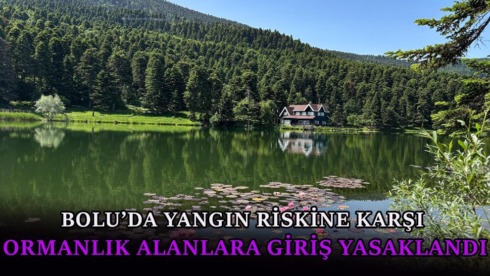 Bolu'da yangın riskine karşı ormanlık alanlara giriş yasaklandı