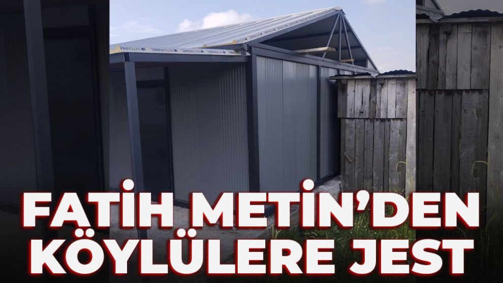 Fatih Metin’den köylülere jest
