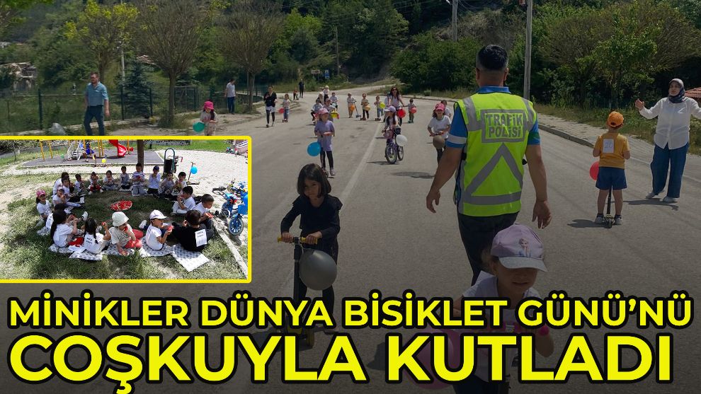 Minikler Dünya Bisiklet Günü'nü coşkuyla kutladı
