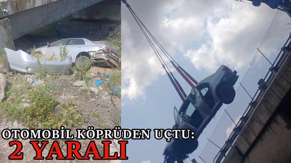 Otomobil köprüden uçtu: 2 yaralı