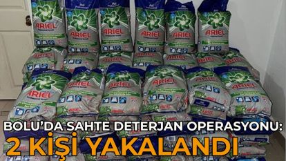 Bolu'da sahte deterjan operasyonu: 2 kişi yakalandı