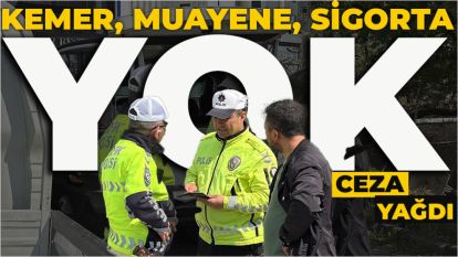 Bolu'da sürücülere ceza yağdı: Kemer yok, muayene yok, sigorta yok