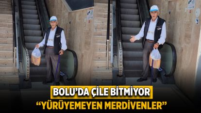 BOLULULARIN ÇİLESİ BİTMİYOR. YÜRÜMEYEN MERDİVENLER VATANDAŞI ÇİLEDEN ÇIKARDI