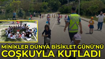 Minikler Dünya Bisiklet Günü'nü coşkuyla kutladı
