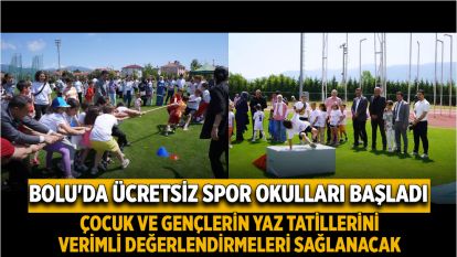 Bolu'da ücretsiz spor okulları başladı