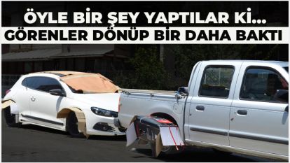 Öyle bir şey yaptılar ki...  Görenler dönüp bir daha baktı	