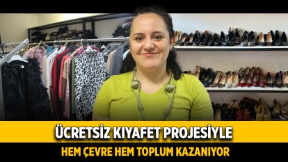 Ücretsiz kıyafet projesiyle hem çevre hem toplum kazanıyor
