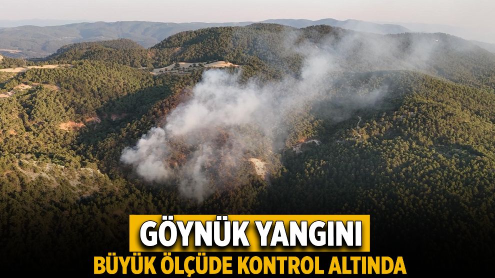 Bolu'daki orman yangını büyük ölçüde kontrol altına alındı: Yangın havadan görüntülendi