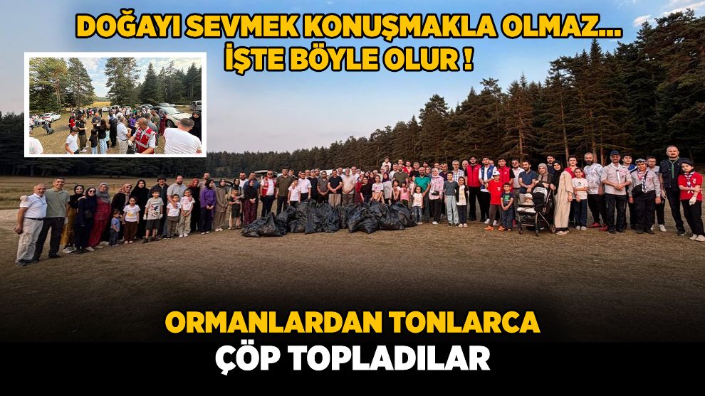 Bolu Önder'den At Yaylası'nda Örnek Davranış: 150 Gönüllüyle Orman Temizliği!