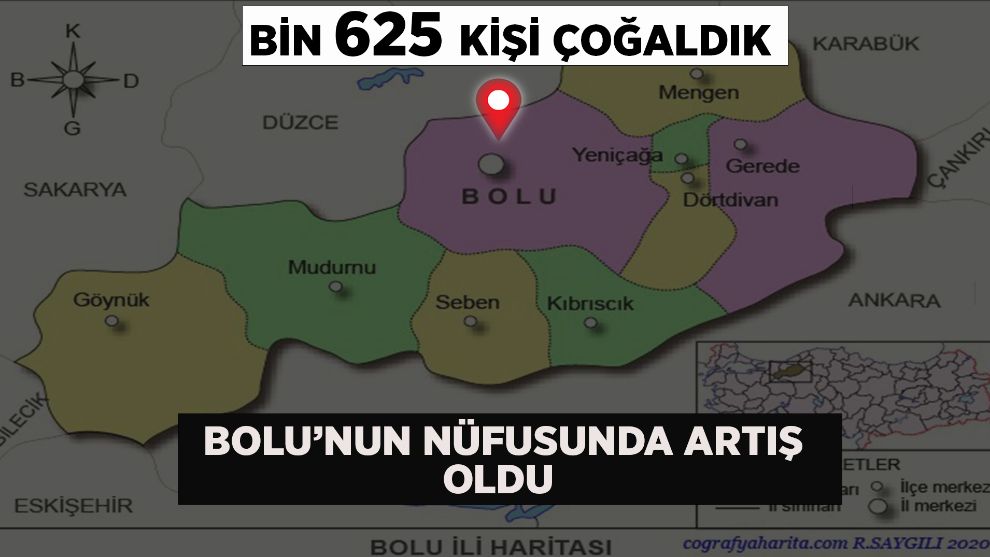 Bolu'nun Nüfusunda Artış Oldu