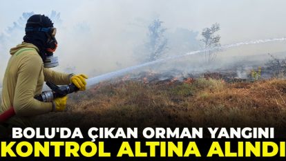 Bolu'da çıkan orman yangını kontrol altına alındı