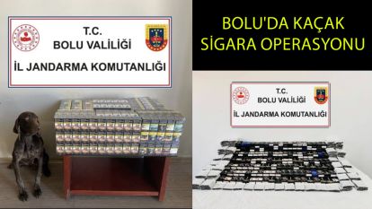 Bolu'da kaçak sigara operasyonu