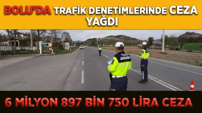 Bolu'da trafik denetimlerinde ceza yağdı: 6 milyon 897 bin 750 lira ceza