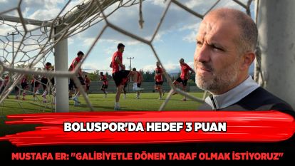 Boluspor'da hedef 3 puan