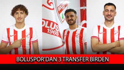Boluspor'dan 3 transfer birden