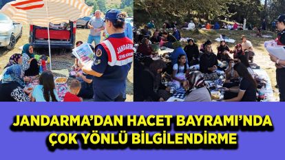 Jandarma'dan Hacet Bayramı'nda çok yönlü bilgilendirme