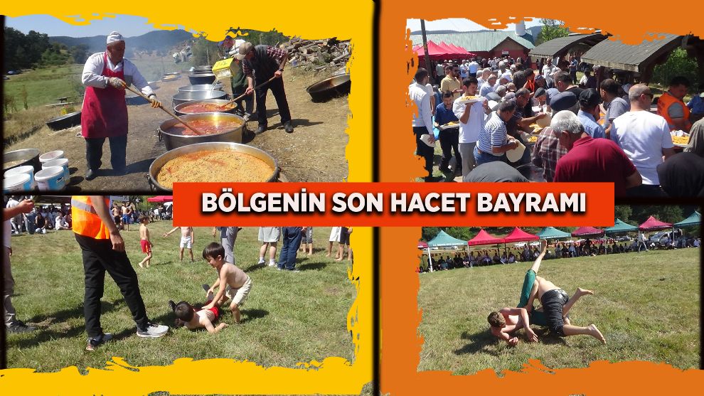 Bölgenin son Hacet Bayramı'nda miniklerin güreşleri eğlenceli anlara sahne oldu