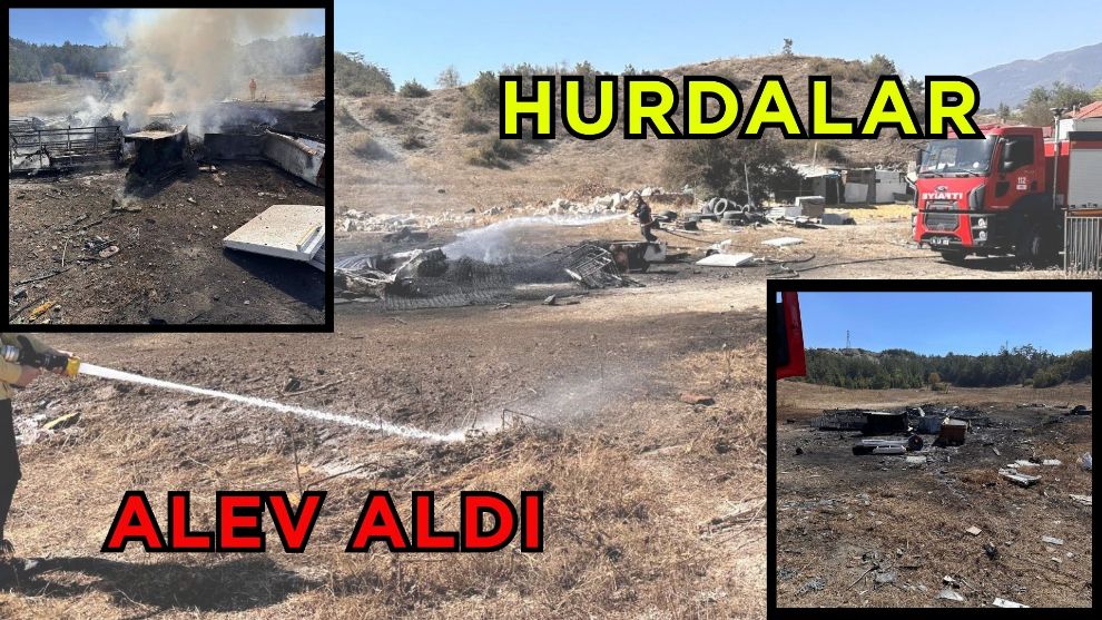 Hurdalar alev aldı