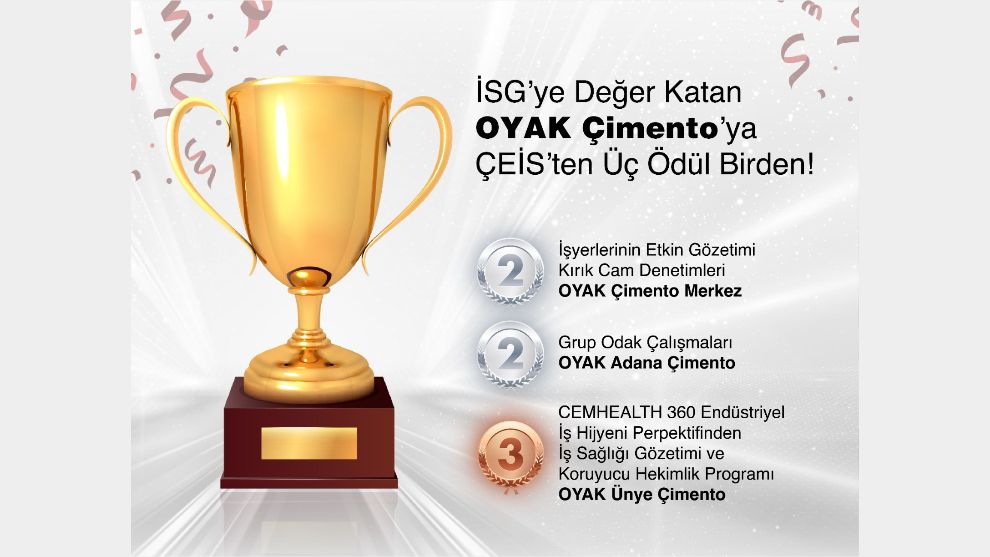 İSG’ye Değer Katan OYAK Çimento’ya ÇEİS’ten Üç Ödül Birden