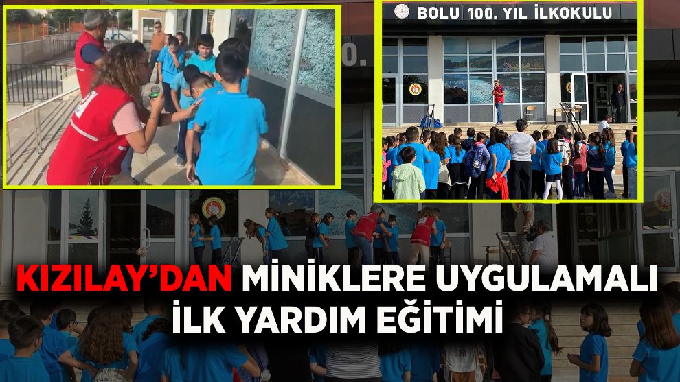 Kızılay’dan Miniklere Uygulamalı İlk Yardım Eğitimi