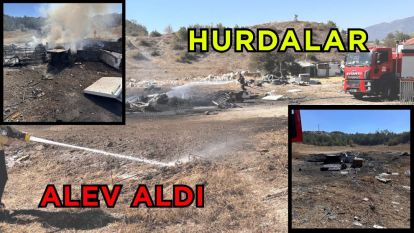 Hurdalar alev aldı