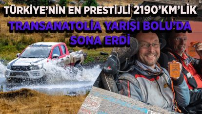Türkiye'nin en prestijli 2190'km'lik TransAnatolia yarışı Bolu'da sona erdi