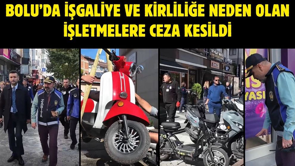 Bolu’da işgaliye ve kirliliğe neden olan işletmelere ceza kesildi