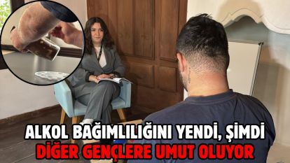 Alkol bağımlılığını yendi, şimdi diğer gençlere umut oluyor