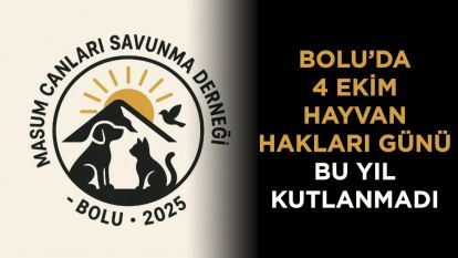 Bolu'da 4 Ekim Hayvan Hakları Günü Bu Yıl Kutlanmadı