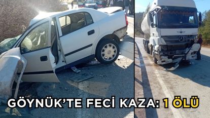 Göynük'te feci kaza: 1 ölü