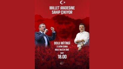 Özgür Özel, 3 Ekim'de Bolu Halkıyla Buluşacak